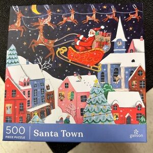 Galison puzzle - winter theme Santa Town new 500 pieces